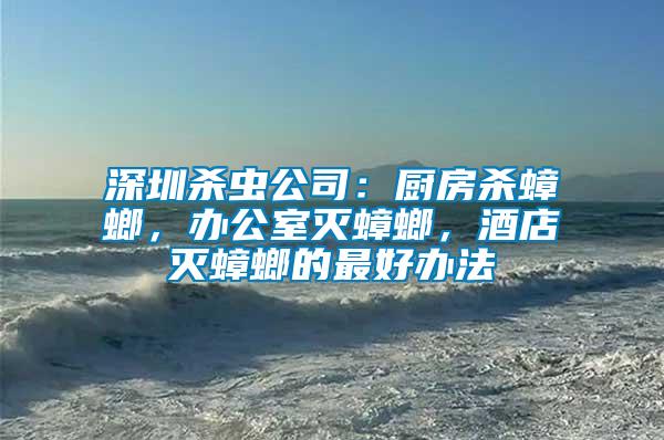 深圳殺蟲(chóng)公司：廚房殺蟑螂，辦公室滅蟑螂，酒店滅蟑螂的最好辦法