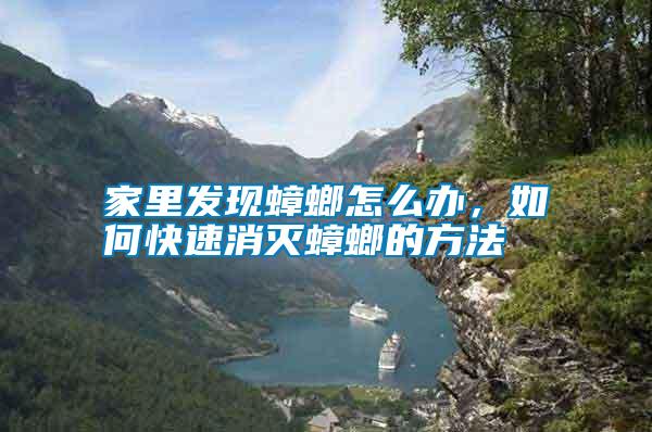 家里發現蟑螂怎么辦，如何快速消滅蟑螂的方法
