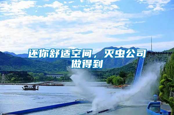 還你舒適空間，滅蟲公司做得到