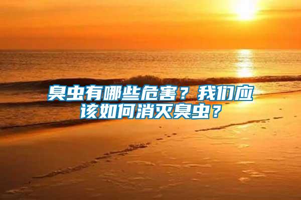 臭蟲有哪些危害？我們應(yīng)該如何消滅臭蟲？