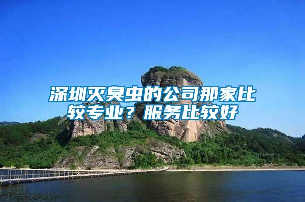 深圳滅臭蟲的公司那家比較專業？服務比較好