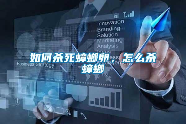 如何殺死蟑螂卵，怎么殺蟑螂