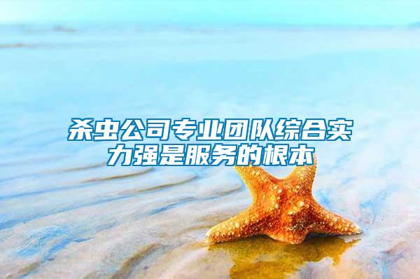 殺蟲公司專業(yè)團(tuán)隊綜合實(shí)力強(qiáng)是服務(wù)的根本