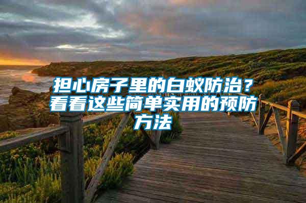 擔(dān)心房子里的白蟻防治？看看這些簡(jiǎn)單實(shí)用的預(yù)防方法