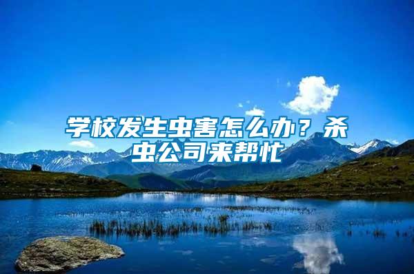 學校發生蟲害怎么辦？殺蟲公司來幫忙
