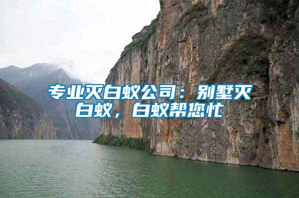 專業滅白蟻公司：別墅滅白蟻，白蟻幫您忙