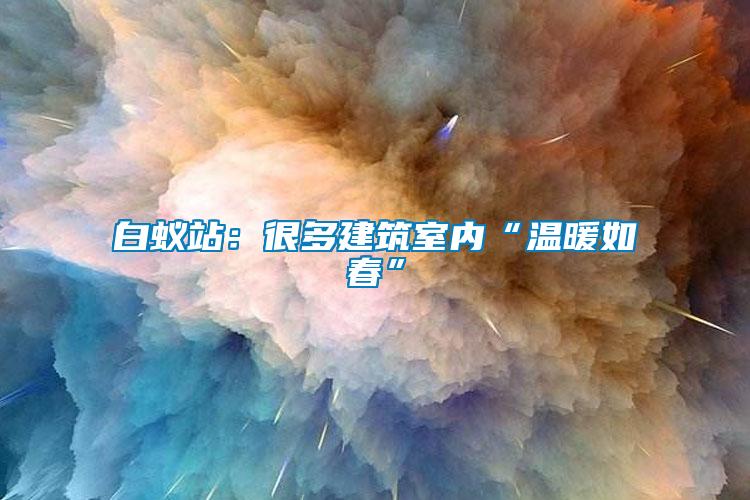 白蟻站：很多建筑室內“溫暖如春”