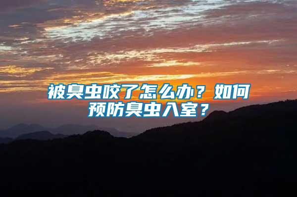 被臭蟲咬了怎么辦？如何預防臭蟲入室？