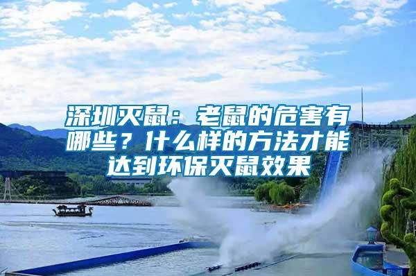 深圳滅鼠：老鼠的危害有哪些？什么樣的方法才能達到環保滅鼠效果