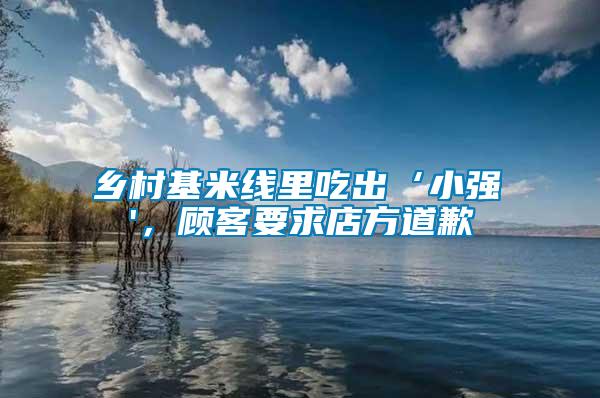 鄉村基米線里吃出‘小強'，顧客要求店方道歉