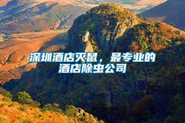 深圳酒店滅鼠，最專業(yè)的酒店除蟲(chóng)公司