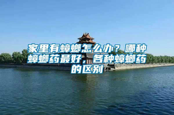 家里有蟑螂怎么辦？哪種蟑螂藥最好，各種蟑螂藥的區別