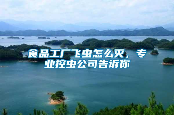 食品工廠飛蟲怎么滅，專業(yè)控蟲公司告訴你