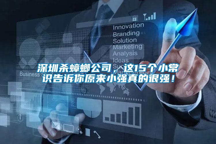 深圳殺蟑螂公司，這15個小常識告訴你原來小強真的很強！