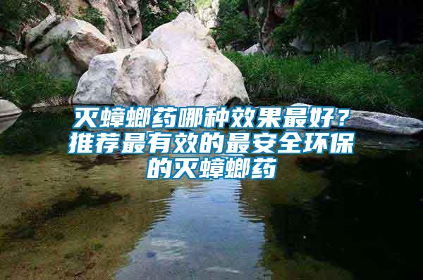 滅蟑螂藥哪種效果最好？推薦最有效的最安全環保的滅蟑螂藥
