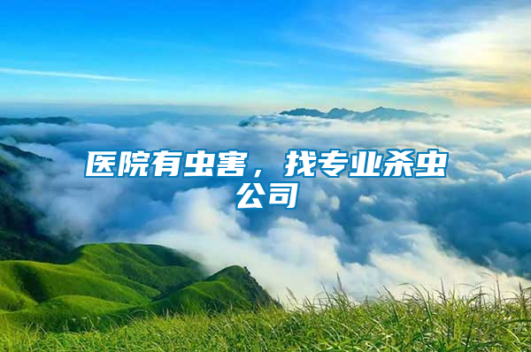 醫院有蟲害，找專業殺蟲公司