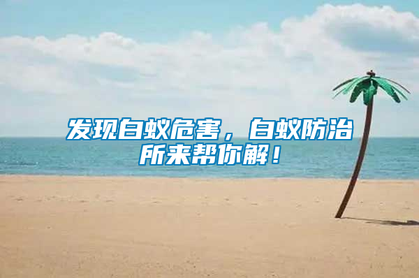 發現白蟻危害，白蟻防治所來幫你解！