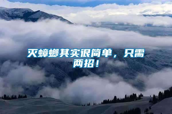 滅蟑螂其實(shí)很簡(jiǎn)單，只需兩招！